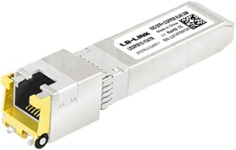 وحدة إرسال واستقبال SFP 10G SFP إلى RJ45 Ethernet، النحاس SFP إلى Ethernet، مسافة نقل تصل إلى 100 متر، متوافقة مع Cisco SFP-10G-T-S، Meraki، وFortinet، حزمة واحدة in Kuwait