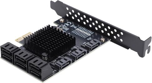 Fabater Versatile PCI E to 9 Port Serial ATA 3.0 Expansion Card Fast Integration Solution for and Systems in Saudi Arabia