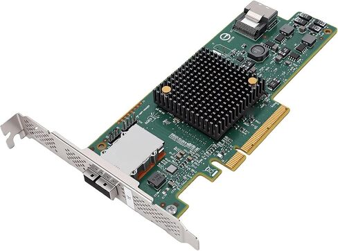 Fabater 8 Port PCIe HBA Controller Card 6Gbs High Performance SAS Expansion Card for High Density Servers, Slim Design in Saudi Arabia