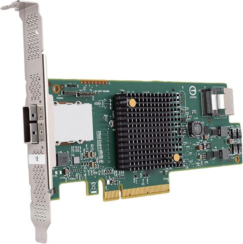 Fabater 8 Port PCIe HBA Controller Card 6Gbs High Performance SAS Expansion Card for High Density Servers, Slim Design in Saudi Arabia