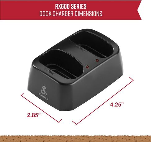 Cobra RX600 Dock Charging Station for 2 Walkie Talkies in Saudi Arabia