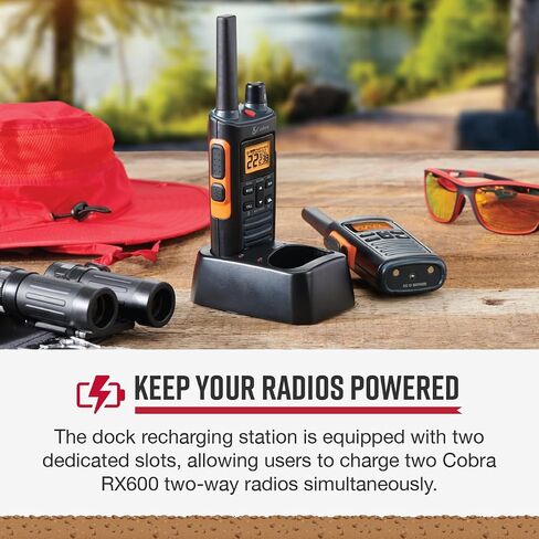Cobra RX600 Dock Charging Station for 2 Walkie Talkies in Saudi Arabia