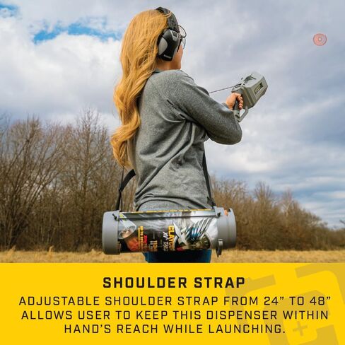 Caldwell ClayCopter Target Dispenser with End Caps, Adjustable Shoulder Strap, for ClayCopter 90mm or 110mm Targets, Target Shooting, and Range in Saudi Arabia