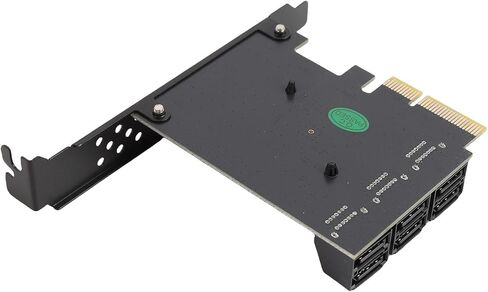 Jiawu PCIE to 6 Port Serial ATA3.0 Expansion Card Fast and Reliable for Data Transfer Suitable for Computer Storage Enhanced Performance in Saudi Arabia