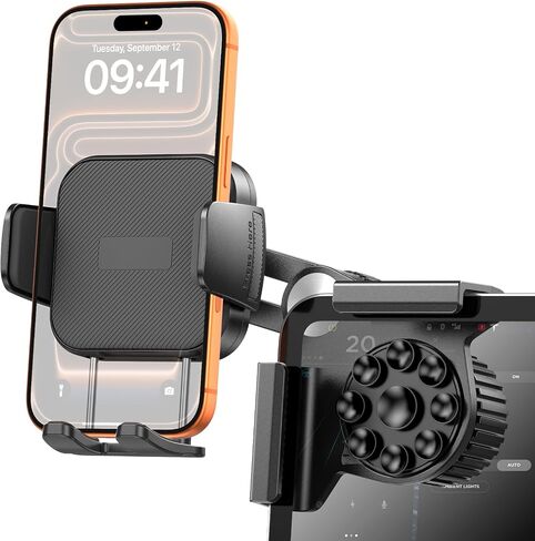 Tesla Phone Mount Model 3/Y Accessories: No-Adhesive for Clamp Car Mount for Model 3,Y,Juniper,Highland,Cybertruck,Fit for iPhone,Samsung,Google and All Android Mobile Phone in Saudi Arabia
