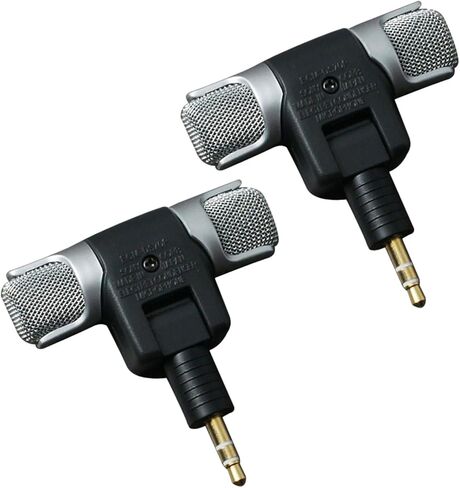 Beavorty 2pcs Compact Laptop Microphone 3.5mm Plug for PC and Md Camera in Saudi Arabia