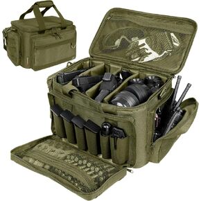 DULCE DOM Tactical Gun Range Bag for Handguns & Ammo, Lockable Pistol Case in Saudi Arabia