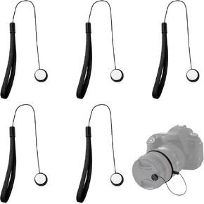 5 Pack Lens Cap Leash, Secure Fit Lens Cap Keeper with Elastic String in Saudi Arabia