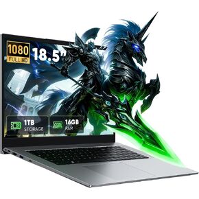 18.5" FHD Laptop Computer, 24GB RAM 1TB SSD, Dual-Core m3-8100Y up to 3.4GHz, HDMI,RJ45,Large Screen Win11 Laptop for Student, Home Business, Multitasking & Entertainment in Kuwait