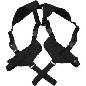 Tactical Leather Adjustable Shoulder Holster for Men, Chest Holster with 7 Spare Bullet Hole Hidden Design, Adjustable as 1911, Glock 17/19/22/23, Fits Multiple Handgun Models in Saudi Arabia