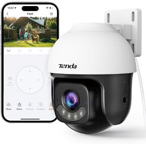 Tenda 5MP QHD Outdoor Pan/Tilt Wi-Fi Security Camera, 360° Full Coverage, Color Night Vision, AI Human/Vehicle/Motion Detection, 2-Way Talk, IP65, WiFi 6,24/7 Plug-in Guard for Your Yard (CH7 2.0) in Saudi Arabia