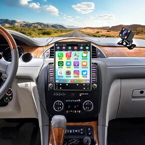 ستيريو راديو السيارة 9.7 بوصة لسيارة Buick Enclave 2008-2012 مع Carplay اللاسلكي Android Auto Double Din Head Unit Bluetooth GPS SWC FM/RDS كاميرا احتياطية in Kuwait