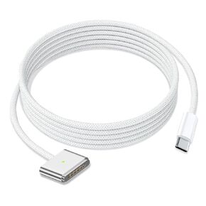 Qacxzer USB-C to Magnetic 3 Cable, 140W Magnetic Safe Charging Cable Compatible with MacBook Pro/Air & M1 M2 M3(Between 2021-2024 14"& 16 inch) - 6.6ft in Saudi Arabia