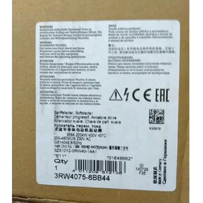 SMOCONE 1 Pcs 3RW4075-6BB44 New in Box 3RW40756BB44 Expediated in Kuwait