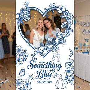 EUOYUFO Something Blue Before i Do Bridal Shower Photo Booth Props Something Blue Before i Do Bridal Shower Decorations for Woman Girl Bachelorette Wedding Engagement Party in Saudi Arabia