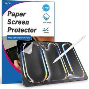 XIRON 2 PACK Paper Screen Protector for iPad Pro 11 inch M4 2024/M5 2025, Matte PET Film Compatible with iPad Pro 11", Write and Draw Like on Paper, Anti-Glare & Anti-Scratch in Kuwait