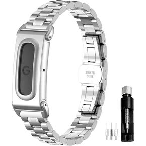 سوار معدني متوافق مع ساعة Google Fitbit Air الذكية 316L إطار واقٍ من الفولاذ المقاوم للصدأ بديل لساعة المعصم وسوار المعصم للنساء والرجال in Kuwait