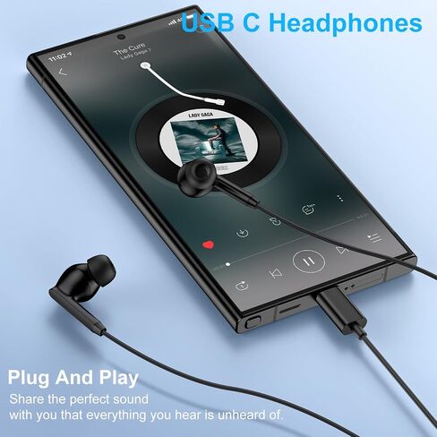 USB C Headphones Samsung Wired for Galaxy S25 Ultra FE S25+ A17 A07 A26 A27 in Saudi Arabia