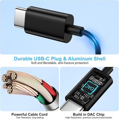 USB C Headphones Samsung Wired for Galaxy S25 Ultra FE S25+ A17 A07 A26 A27 in Saudi Arabia