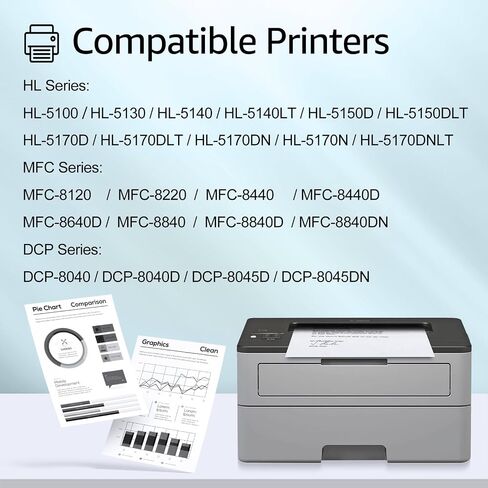greencycle 1 Pack TN570 high Capacity Toner Cartridge Replacement Compatible for Brother TN-570 TN540 TN-540 Work with HL-5140 5170N MFC-8220 8440 8840 8840DN MFC-8640D DCP-8040 8045D Laser Printer in Saudi Arabia