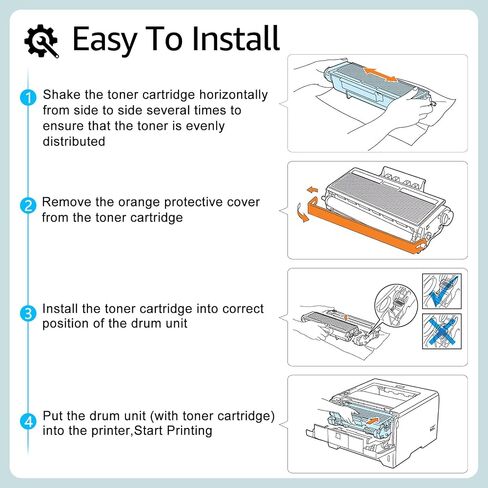 greencycle 1 Pack TN570 high Capacity Toner Cartridge Replacement Compatible for Brother TN-570 TN540 TN-540 Work with HL-5140 5170N MFC-8220 8440 8840 8840DN MFC-8640D DCP-8040 8045D Laser Printer in Saudi Arabia