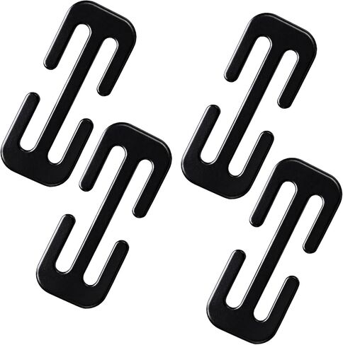 4-Pack Seatbelt Adjuster, Stainless Steel E-Clips for Seat Belt Adjustment and Strap Management, Secure Fit for Short People and Daily Commuters, Outdoor Equipment and Tactical Gear Organization in Saudi Arabia