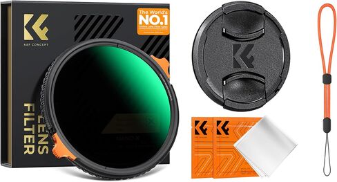 K&F CONCEPT 95mm 4-in-1 Center Pinch Lens Cap Cover + True Color Variable Fader ND2-32 ND Filter and CPL Circular Polarizing Lens Filter in 1 in Saudi Arabia