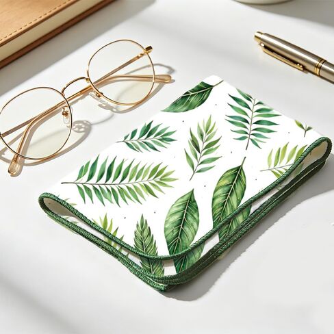 FREEBLOSS 11.8x11.8inch Glasses Cleaning Cloth with Leaves Pattern in Saudi Arabia