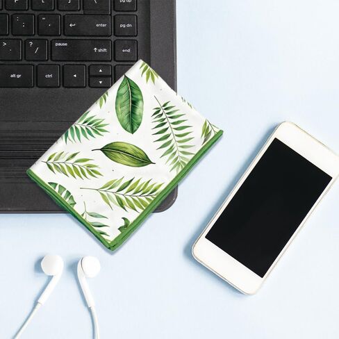 FREEBLOSS 11.8x11.8inch Glasses Cleaning Cloth with Leaves Pattern in Saudi Arabia