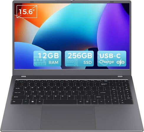 15.6'' Laptop 12GB RAM 256GB SSD, Pentium Gold 6500Y, FHD IPS Screen in Kuwait