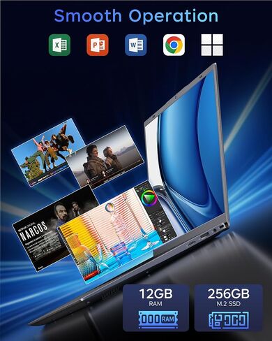 15.6'' Laptop 12GB RAM 256GB SSD, Pentium Gold 6500Y, FHD IPS Screen in Kuwait