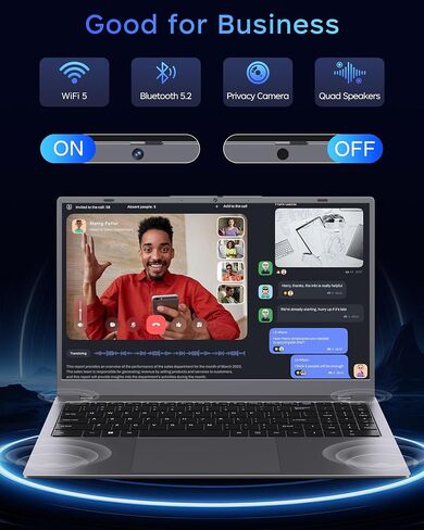 15.6'' Laptop 12GB RAM 256GB SSD, Pentium Gold 6500Y, FHD IPS Screen in Kuwait