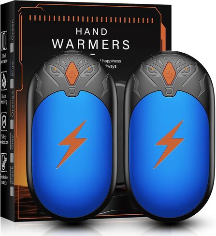 Hand Warmers Rechargeable 2 Pack, Electric Hand Warmer Up to 24Hrs, Wolf-Shape, Portable Reusable HandWarmer, Winter Gifts for Camping, Hunting, Fishing, Christmas in Kuwait