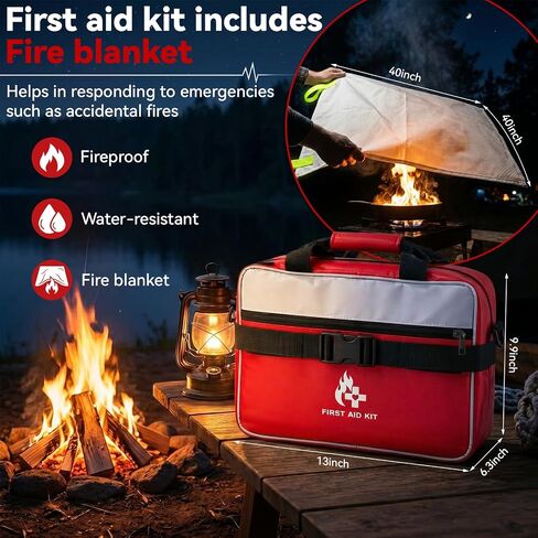 Tamfile 555 Piece First Aid Kit, Fireproof Waterproof Trauma Medical Kits in Kuwait