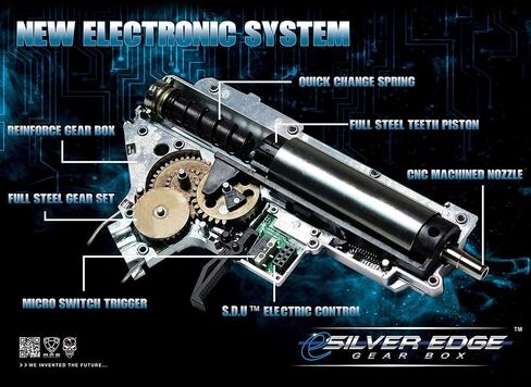 Evike - CYMA Sport Complete 8mm Version 2 Gearbox for M4 Series AEG Airsoft (Type: Rear Wired/No Motor) in Saudi Arabia