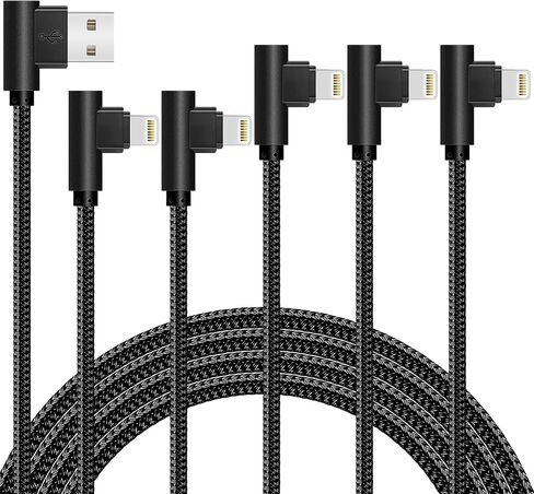 iPhone Cable 5 Pack(3/3/6/6/10FT) MFI Certified Lightning Cable in Kuwait