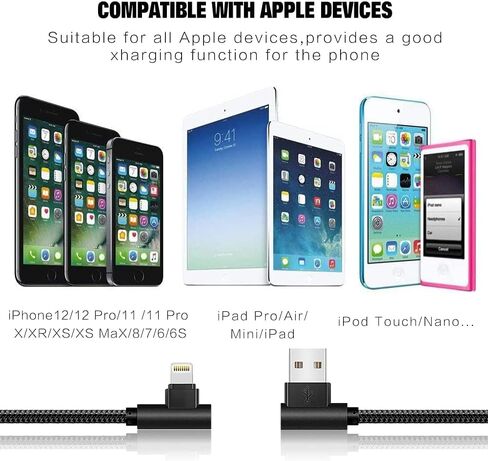 iPhone Cable 5 Pack(3/3/6/6/10FT) MFI Certified Lightning Cable in Kuwait