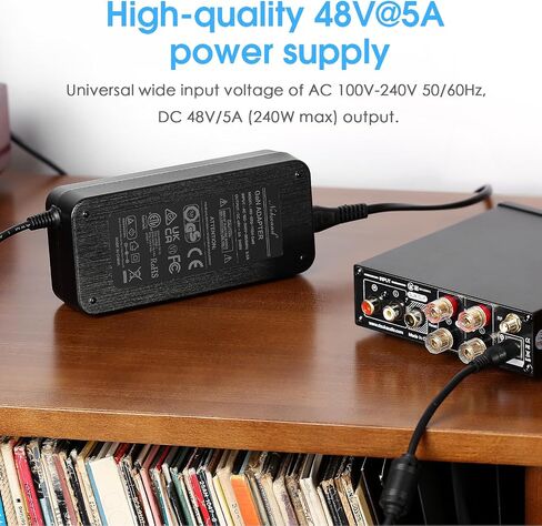 Nobsound 48V5A GaN Power Supply: High-Efficiency 240W DC Adapter for Home Amplifiers & Audiophile Audio Systems (FCC/CE/RoHS Certified) in Kuwait