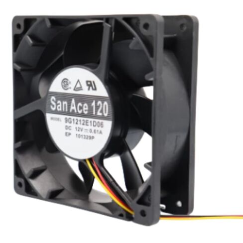9G1212E1D06 12V 0.61A 120X120X38MM 3-Wire Cooling Fan in Saudi Arabia
