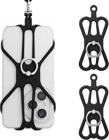 2Pcs Phone Holder Lanyard Crossbody Phone Holder Lanyard Phone Necklace in Saudi Arabia