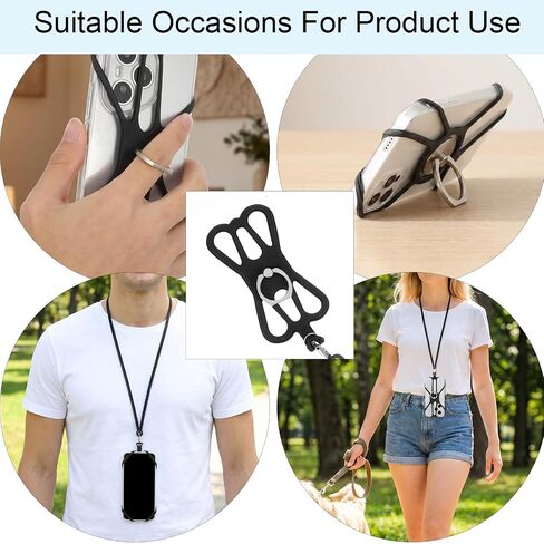 2Pcs Phone Holder Lanyard Crossbody Phone Holder Lanyard Phone Necklace in Saudi Arabia
