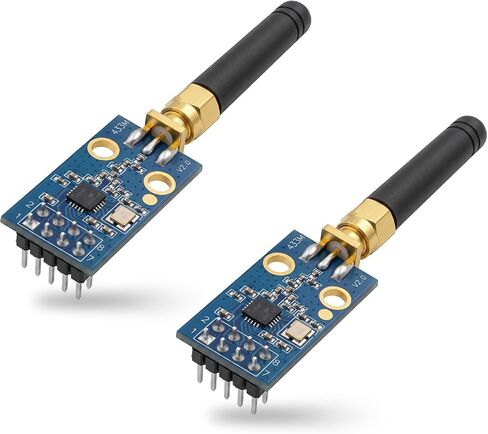 2-Pack CC1101 433MHz Long-Range RF Modules with SMA Antennas in Saudi Arabia