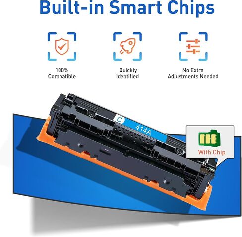 414A Toner Cartridges 4 Pack 414A Toner with Chip Compatible in Saudi Arabia