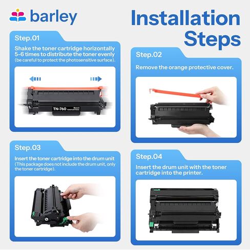 TN760 TN-760 Toner Cartridge Compatible TN760 High Yield Black Toner Cartridge Replacement for Brother TN760 TN-760 MFC-L2710DW MFC-L2750DW DCP-L2550DW Toner Printer (2-Pack). in Saudi Arabia