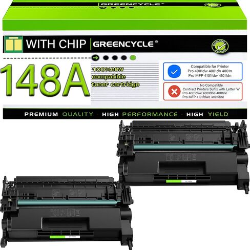 Compatible 148A Black Toner Cartridge for HP Laser Jet 4001n 4101fdw in Saudi Arabia