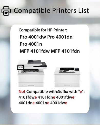 Compatible 148A Black Toner Cartridge for HP Laser Jet 4001n 4101fdw in Saudi Arabia