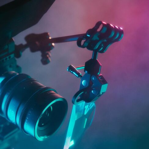 Prism Lens FX Pro Articulating Arm | 12" | Double Ball Joint Mounting System | Hard Anodized 6061-T6 Aluminum | Customizable Rig Arm for Monitors, Handheld FX Filters & Accessories in Saudi Arabia