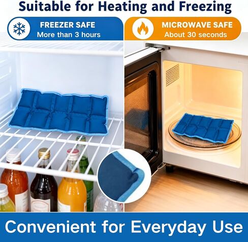 Flexible Ice Packs for Lunch Boxes, 4 Pack, 10"x4"x0.7" in Kuwait