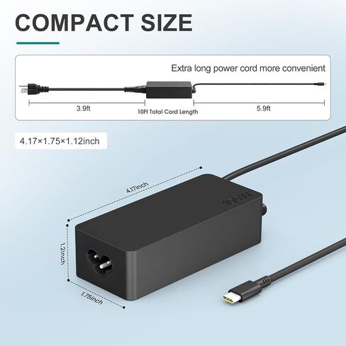 100W USB C Laptop Charger,Compatible with Mac Book Pro/Air 16, 15, 14,13,M1 M2 M3 M4 M5,Inch 2026 2025 2024 2023,for HP, Dell Type-C Fast Charging AC Adapter in Saudi Arabia