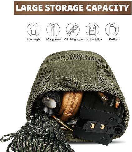 Tactical Mesh Dump Pouch Molle Foldable Mag Recovery Drop Pouch in Saudi Arabia
